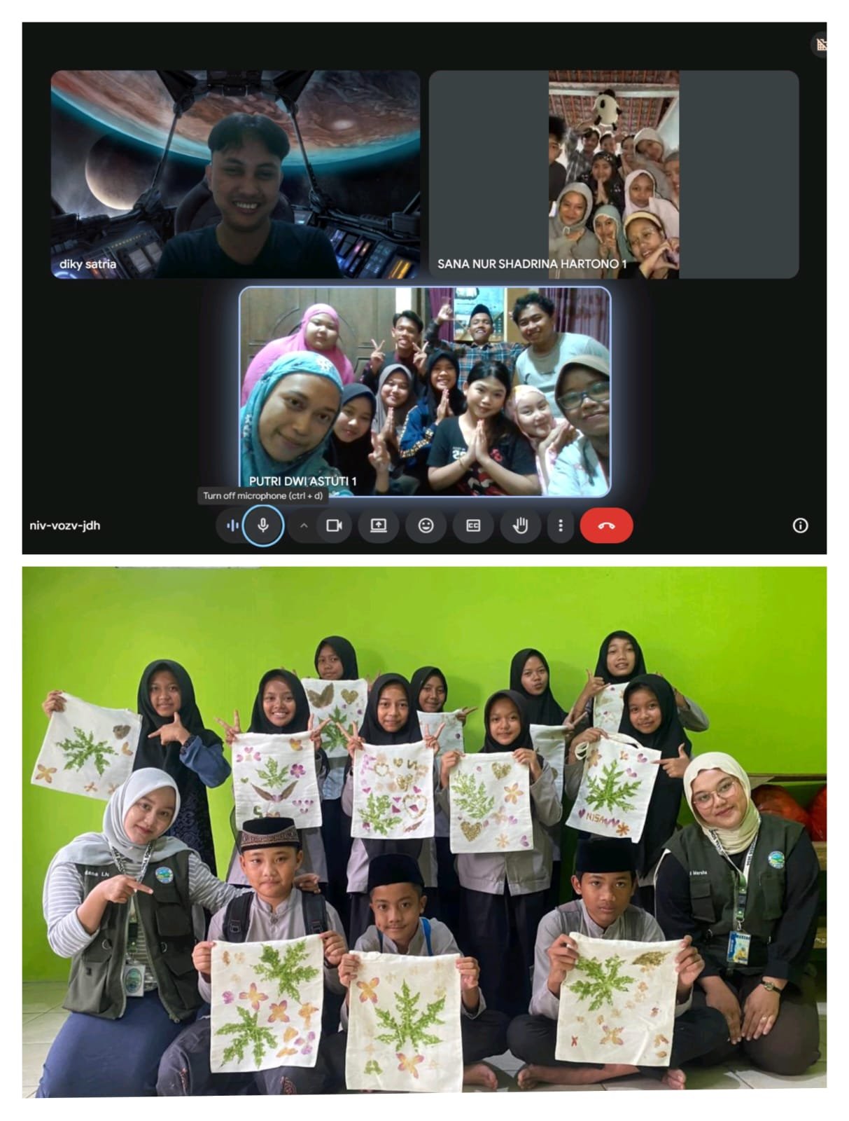 KKN Desa Somogede, Kecamatan Wadaslintang, Kabupaten Wonosobo Melaksanakan Kegiatan ecoprint, Bimbingan Belajar, dan Koordinasi dengan DPL