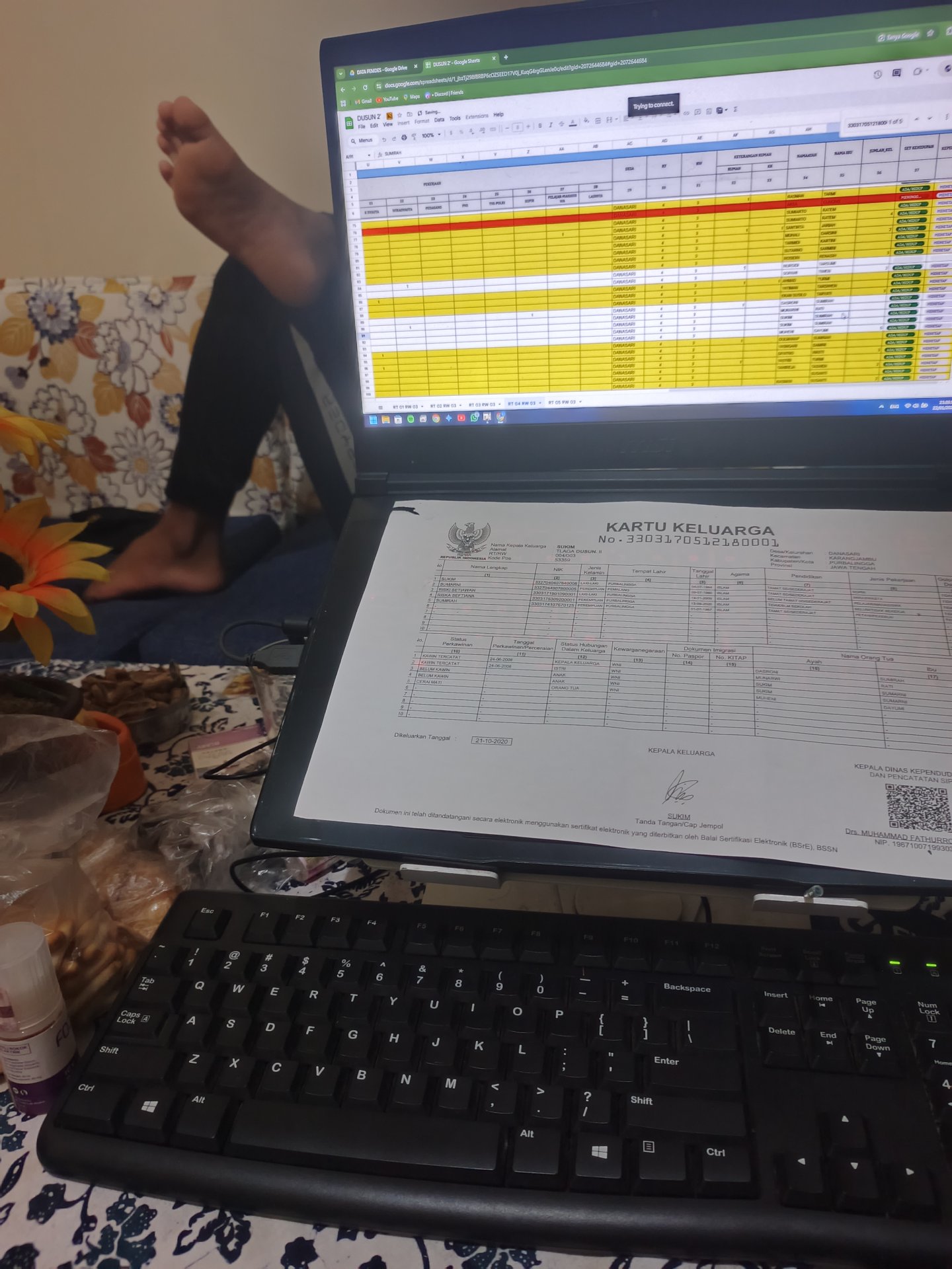 Update data penduduk