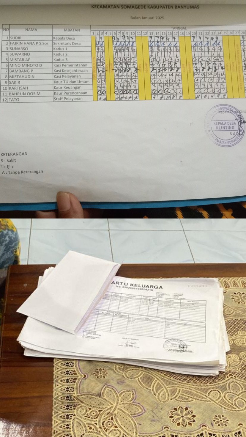 Piket Desa dan Pendataan Warga