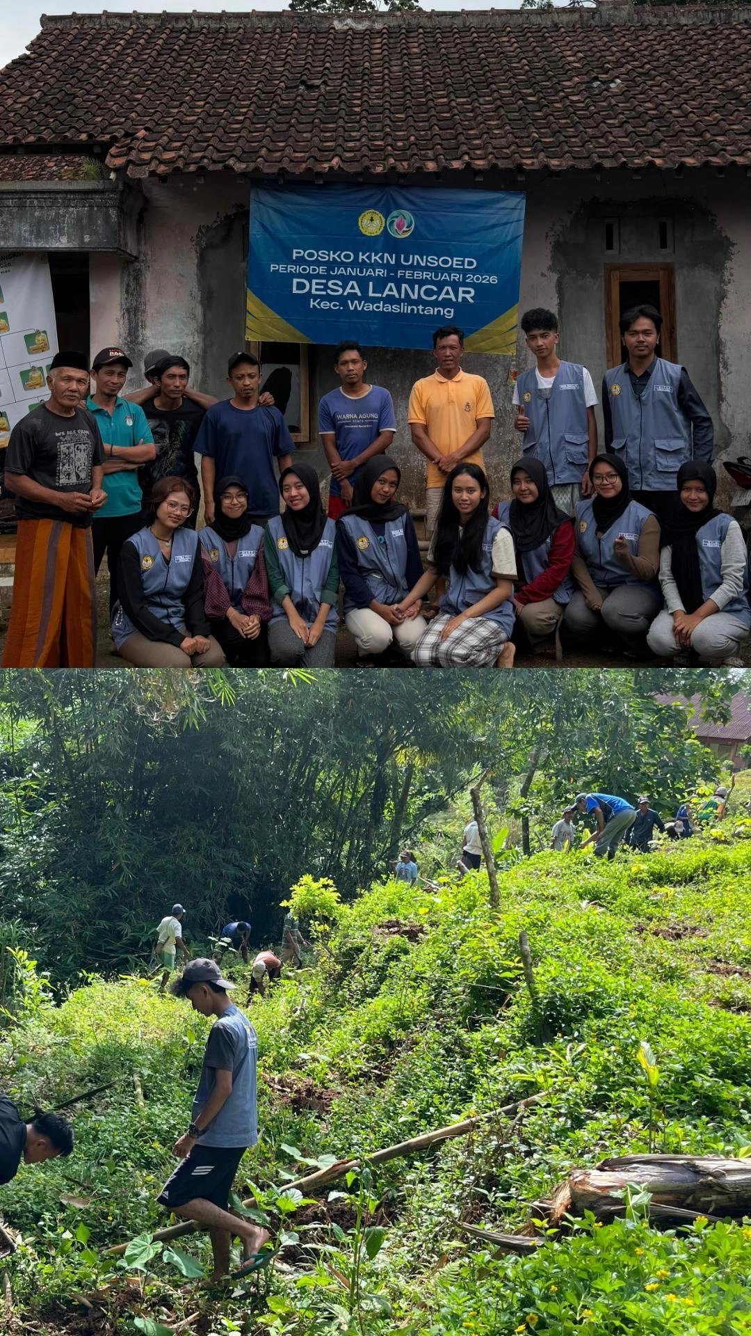 Kerja Bakti bersama Kelompok Tani Dusun Binangun serta Sosialisasi Budidaya Azolla
