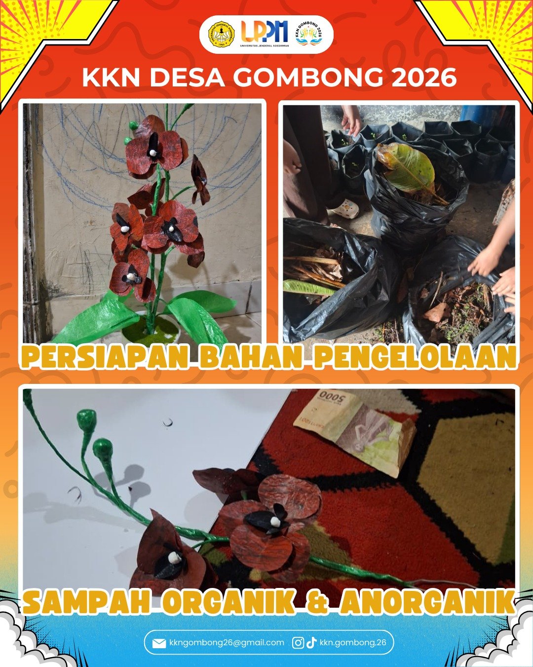 Persiapan Bahan Pengelolaan Sampah Organik & Anorganik