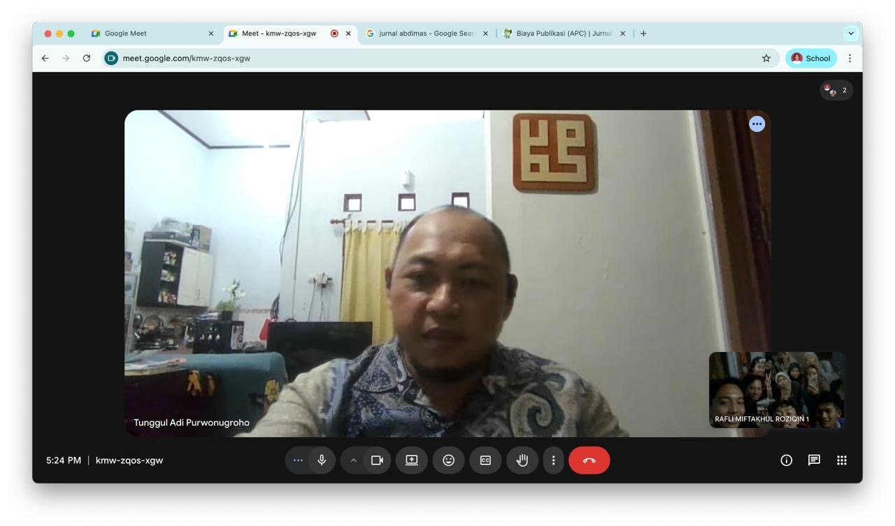 Bimbingan Online Bersama DPL