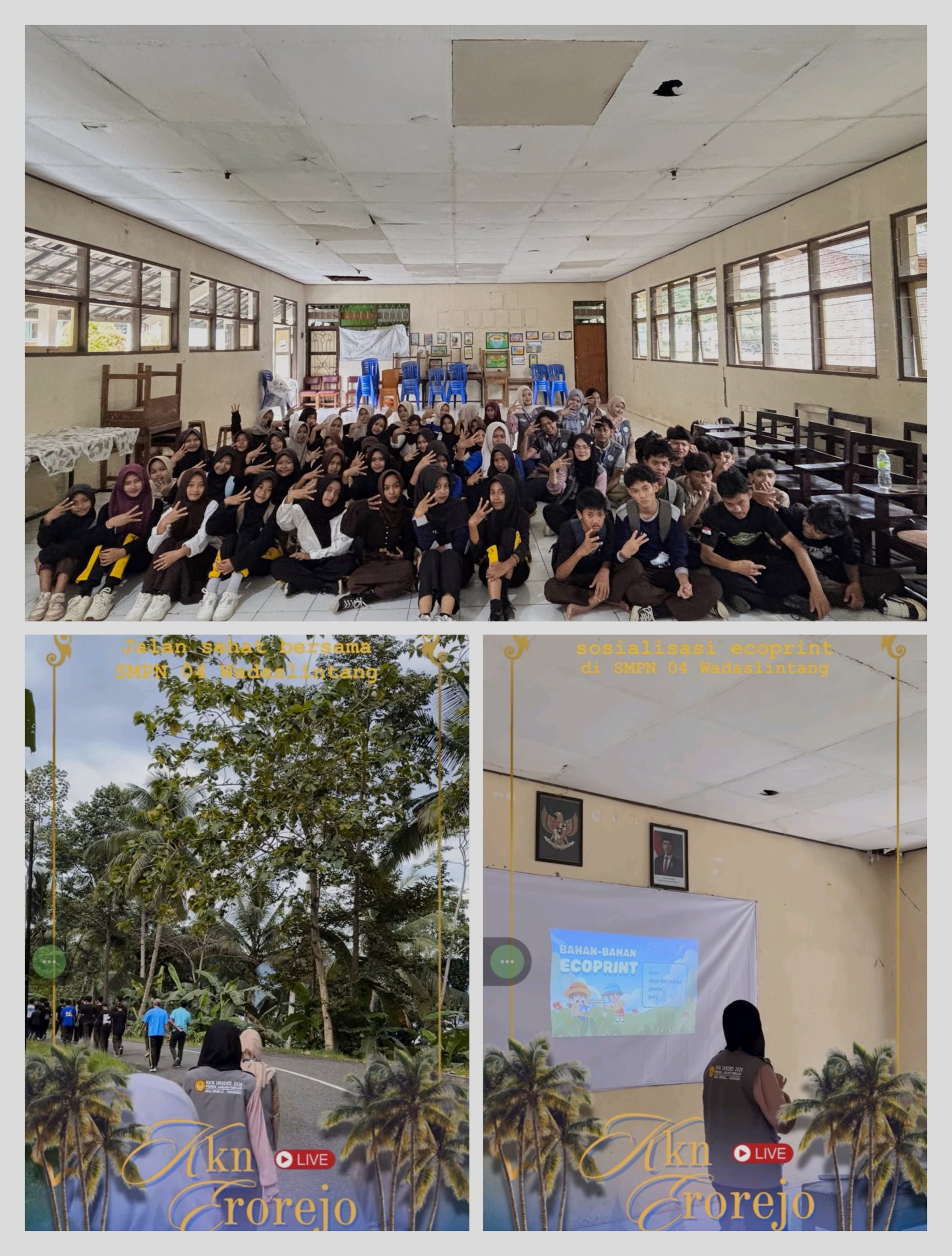 Jalan Sehat, Ecoprint, dan Mengajar Ngaji