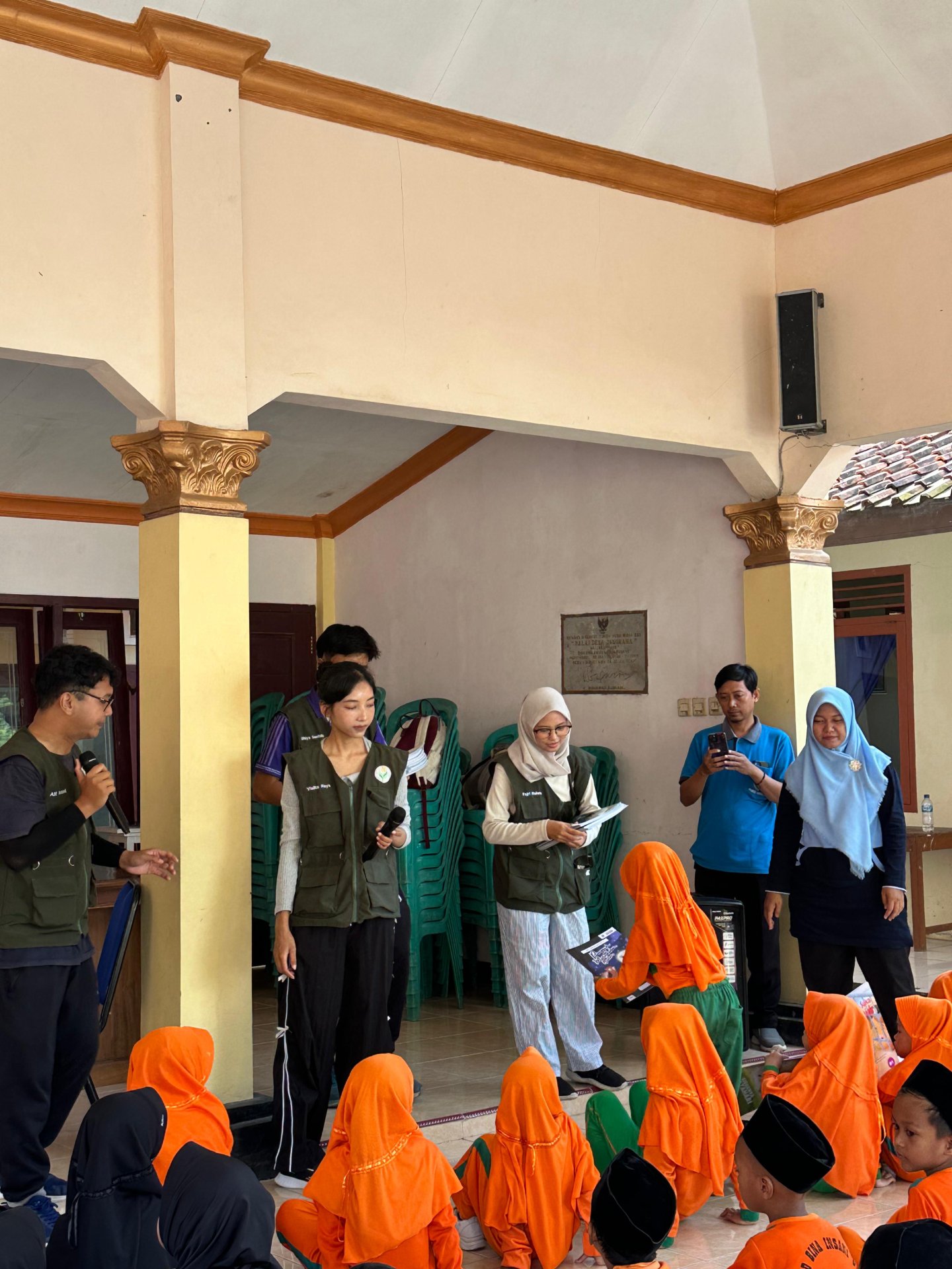 Senam Sehat PAUD dan Pendampingan Pemberian PMT