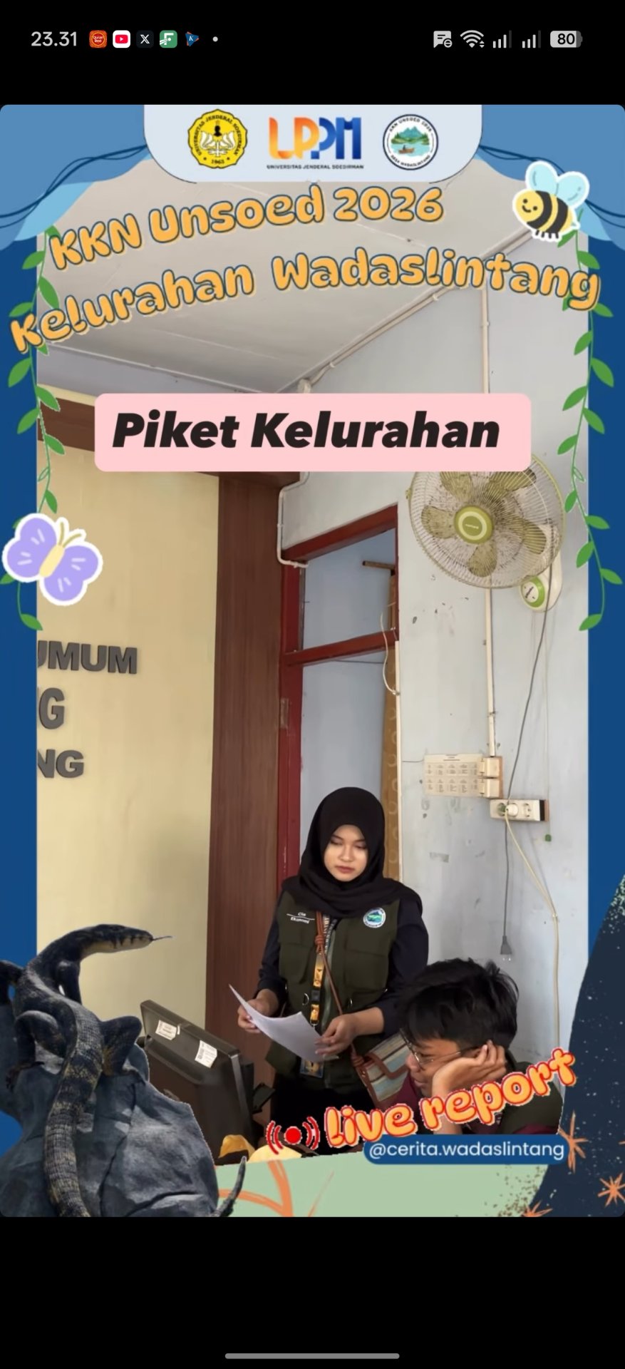Piket Kelurahan di Jumat yang Berbahagia