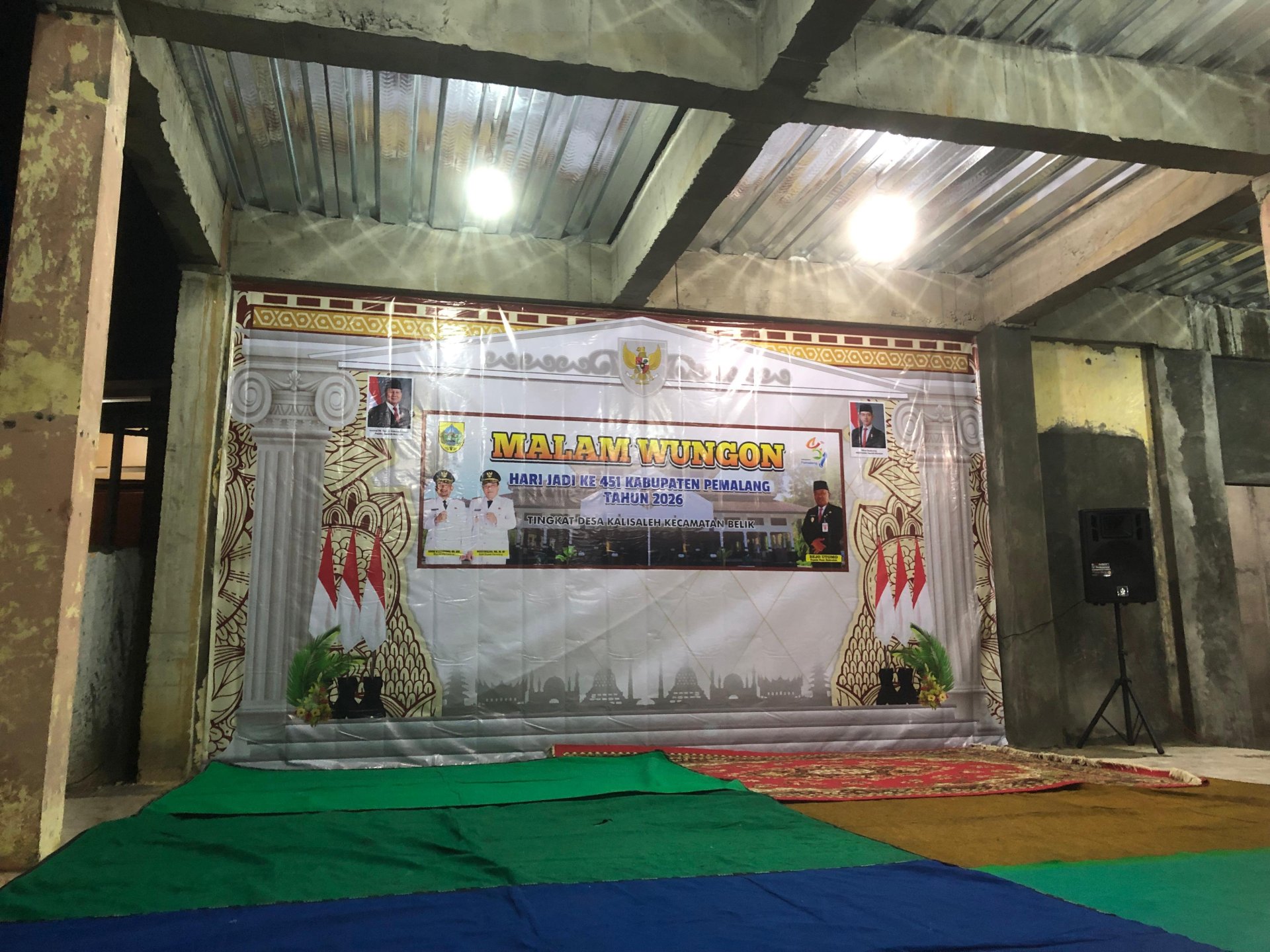 Mendampingi Kegiatan Malam Wungon Desa Kalisaleh