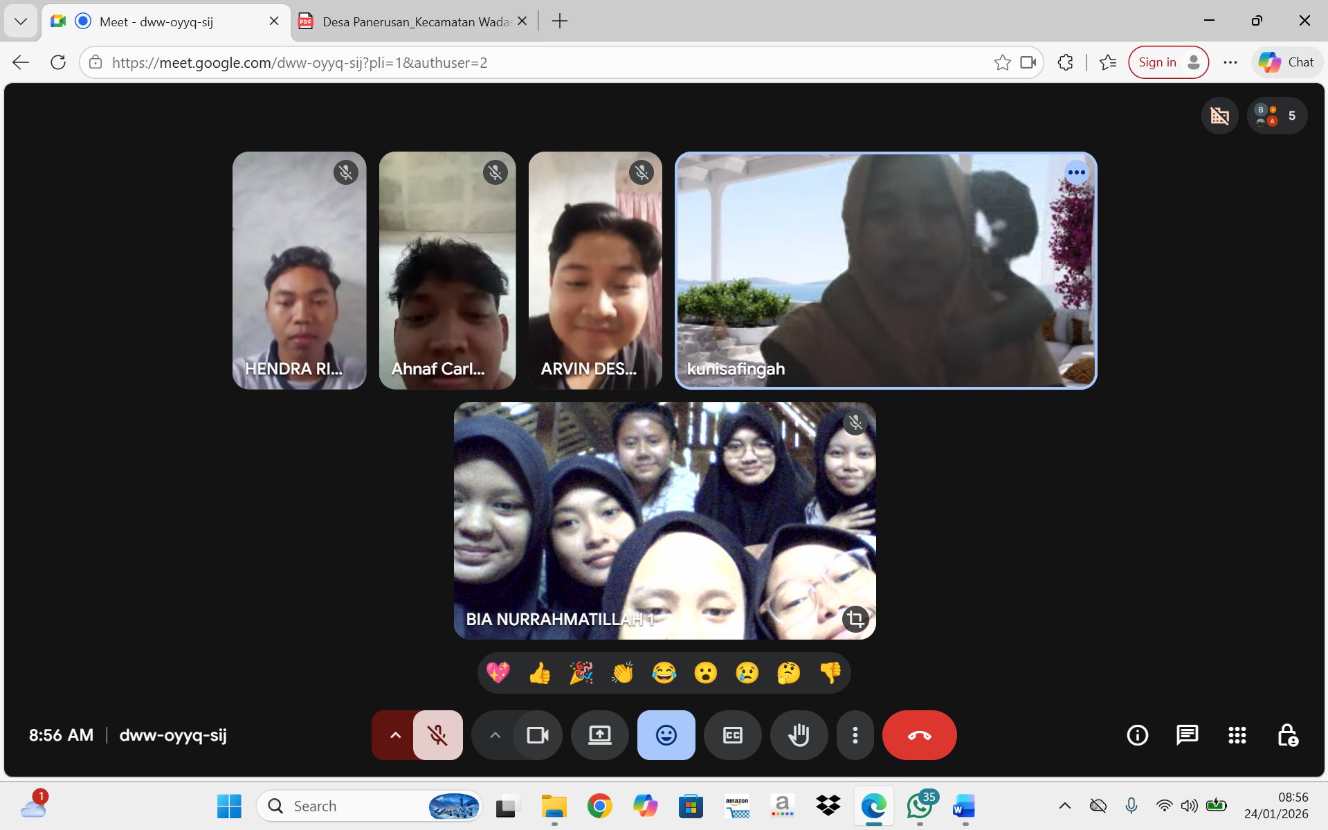 Bimbingan bersama DPL