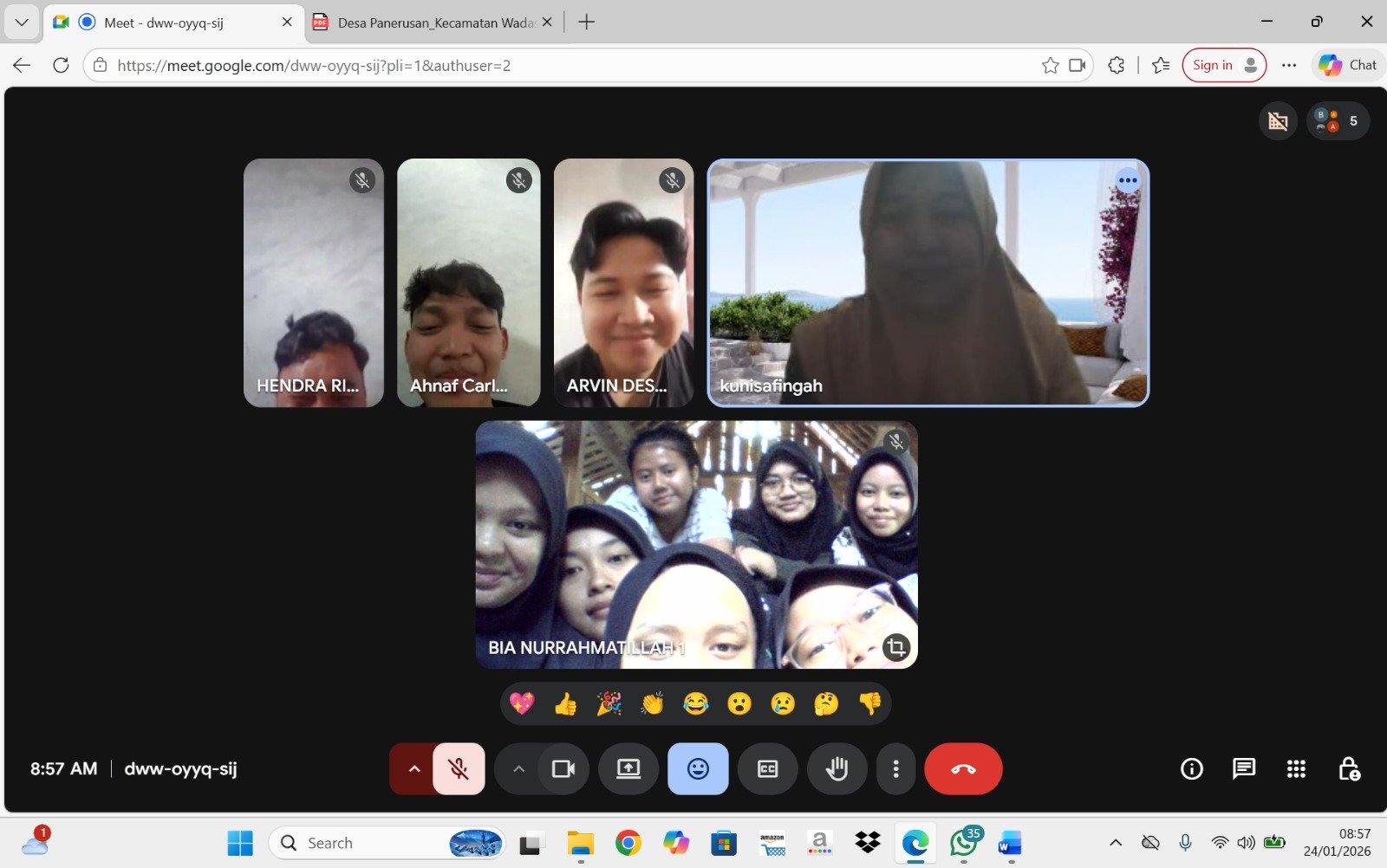 Diskusi dengan DPL dan mengajar TPQ