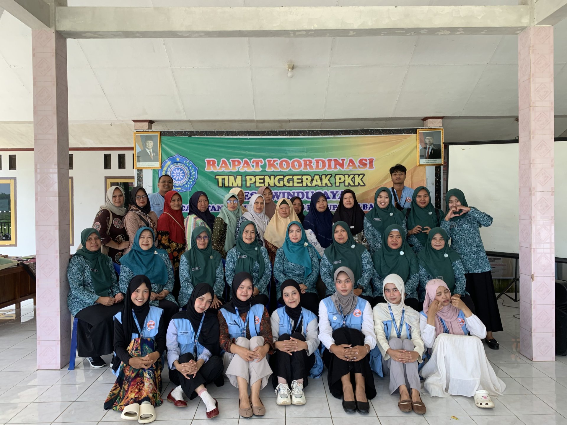 Rapat koodinasi ibu pkk dan sosialisasi ketahanan pangan