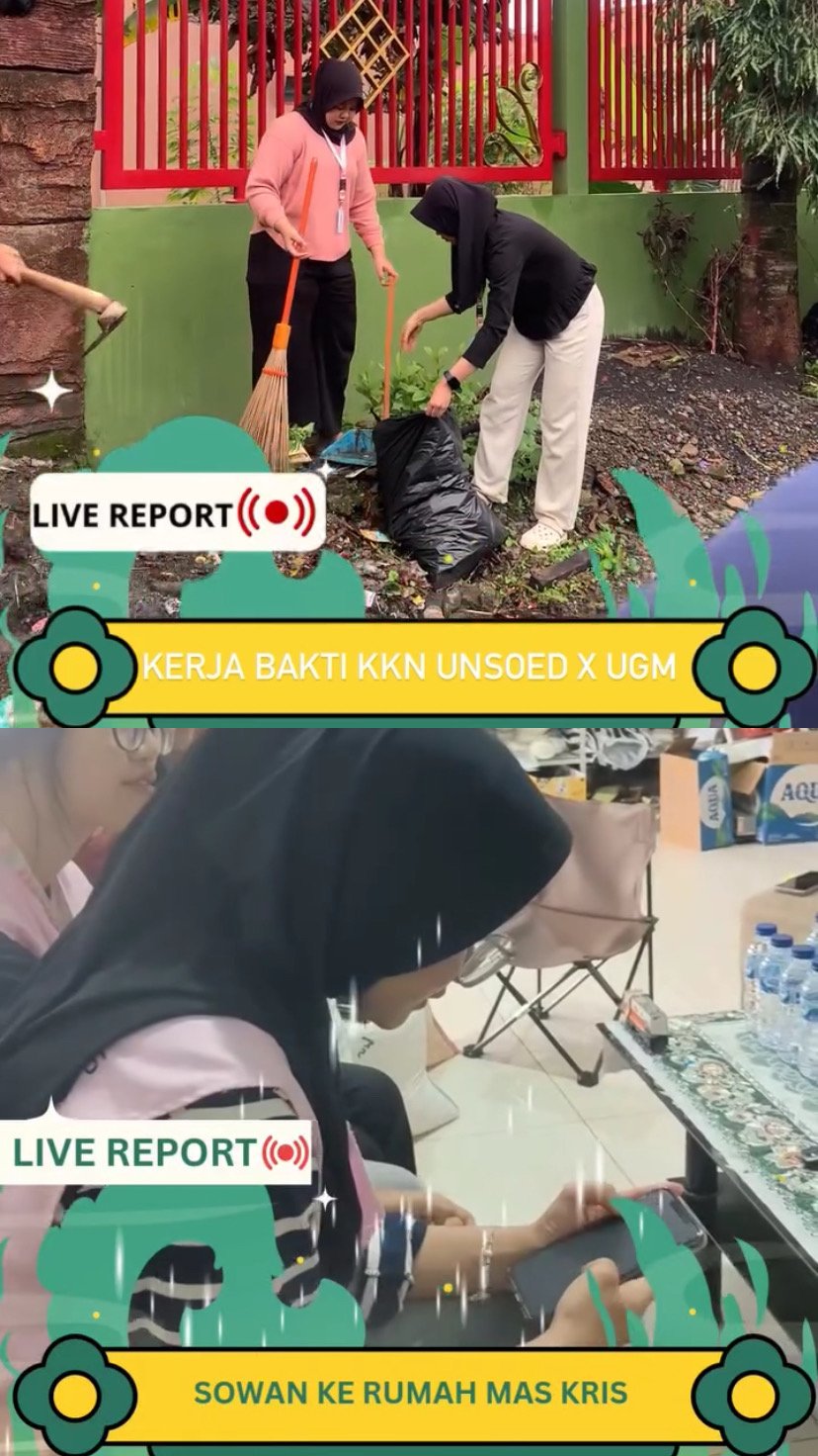 Kerja bakti dan silahturahmi ke rumah tokoh masyarakat.