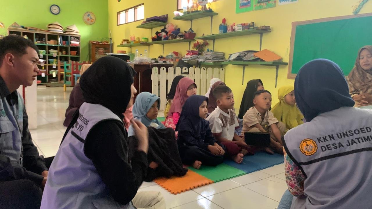 sosialisasi dan pembelajaran isra mi'raj di tk jatimulyo