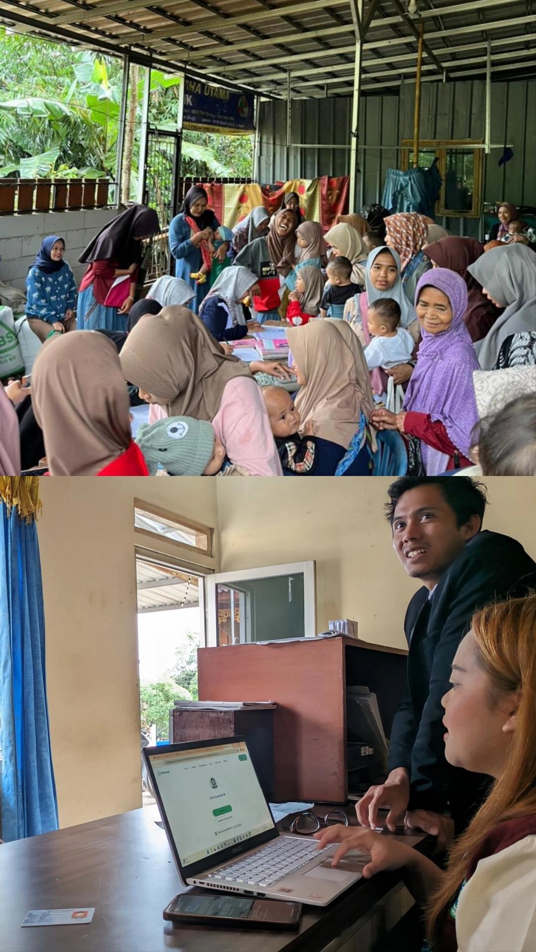 Pelayanan Desa dan Pendampingan Posyandu di Dusun Krajan