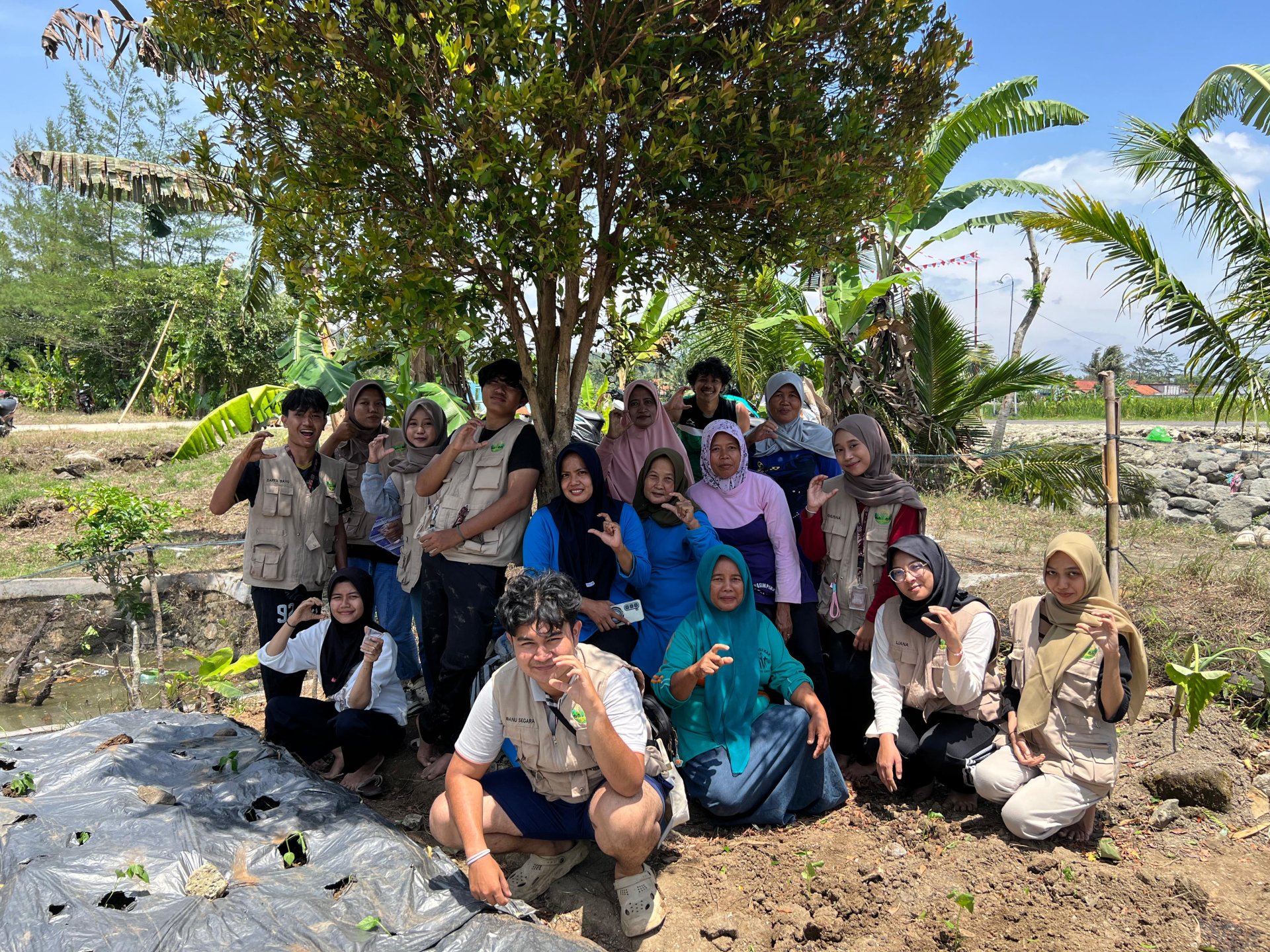 Day 18 : Penanaman tumbuhan di lahan KWT