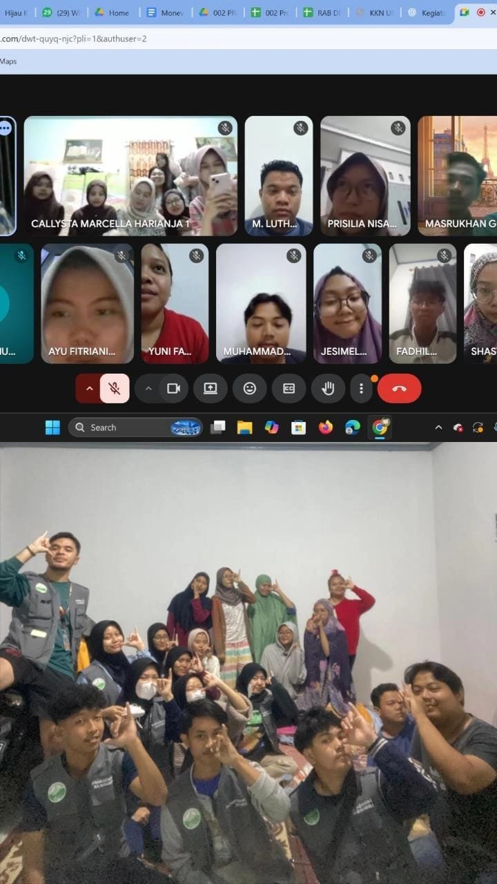 Sharing Program Kerja dan Monitoring Evaluasi Program Kerja KKN Bersama Dosen Pembimbing Lapangan
