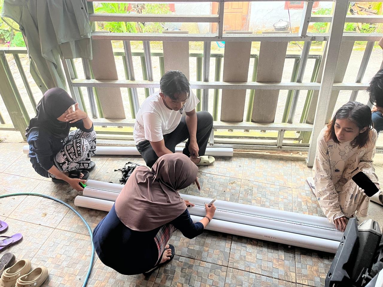 Persiapan program kerja pembuatan reflektor jalan