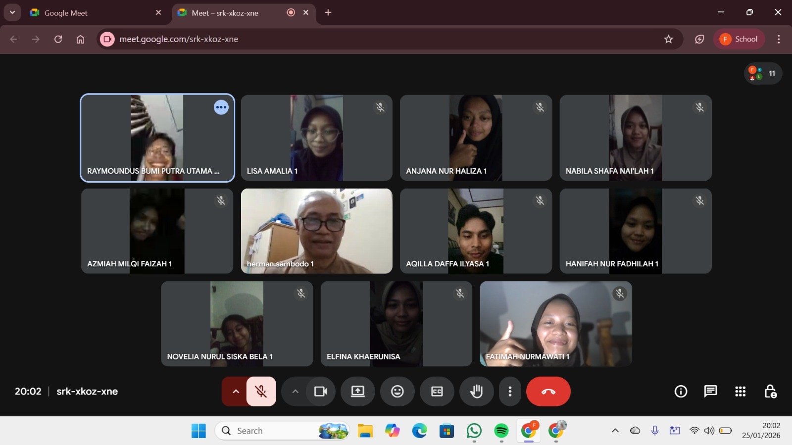 KKN Hari ke 19, Kunjungan DPL secara online