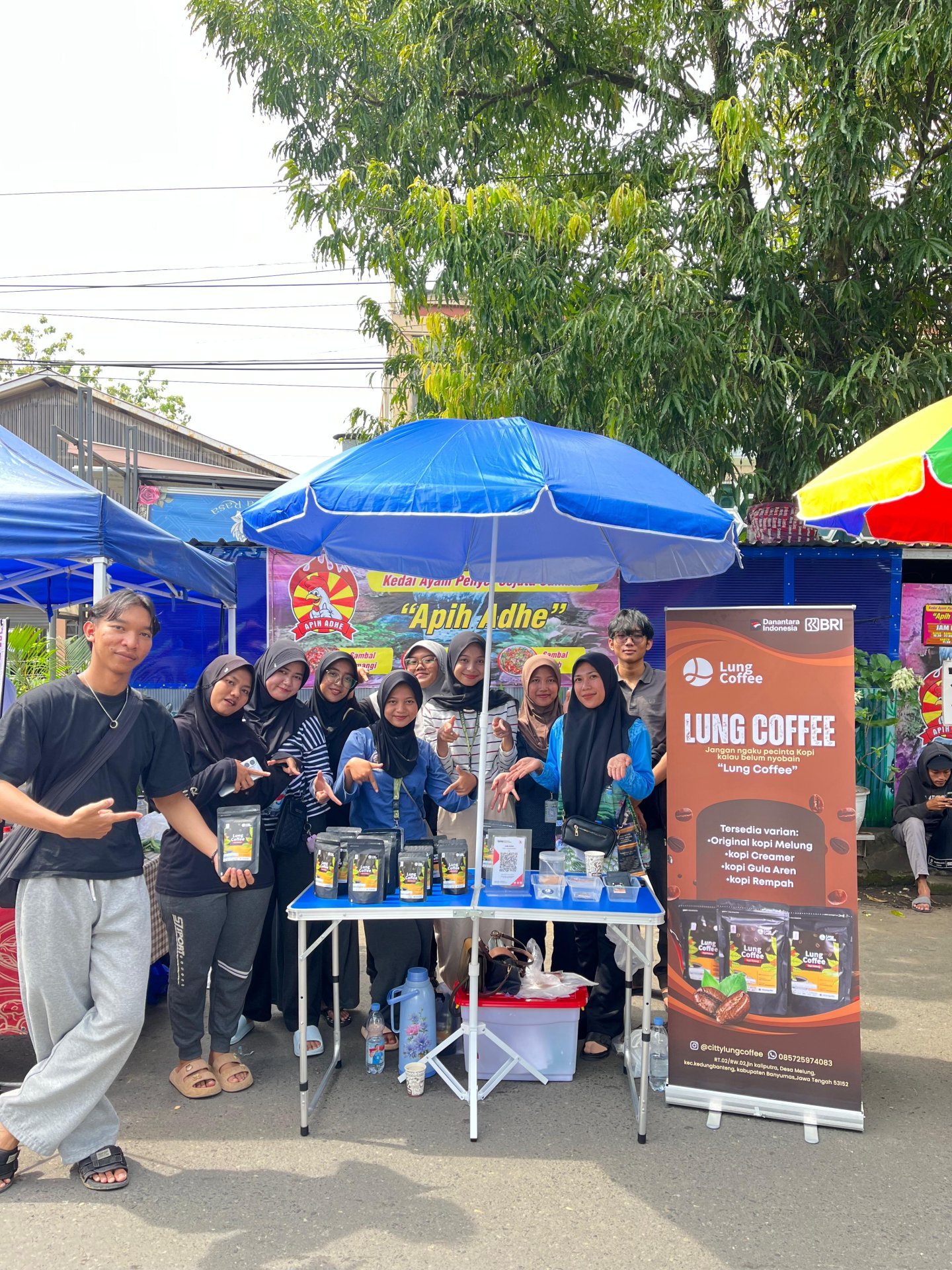 Pendampingan UMKM "Lung Coffe" di CFD purwokerto