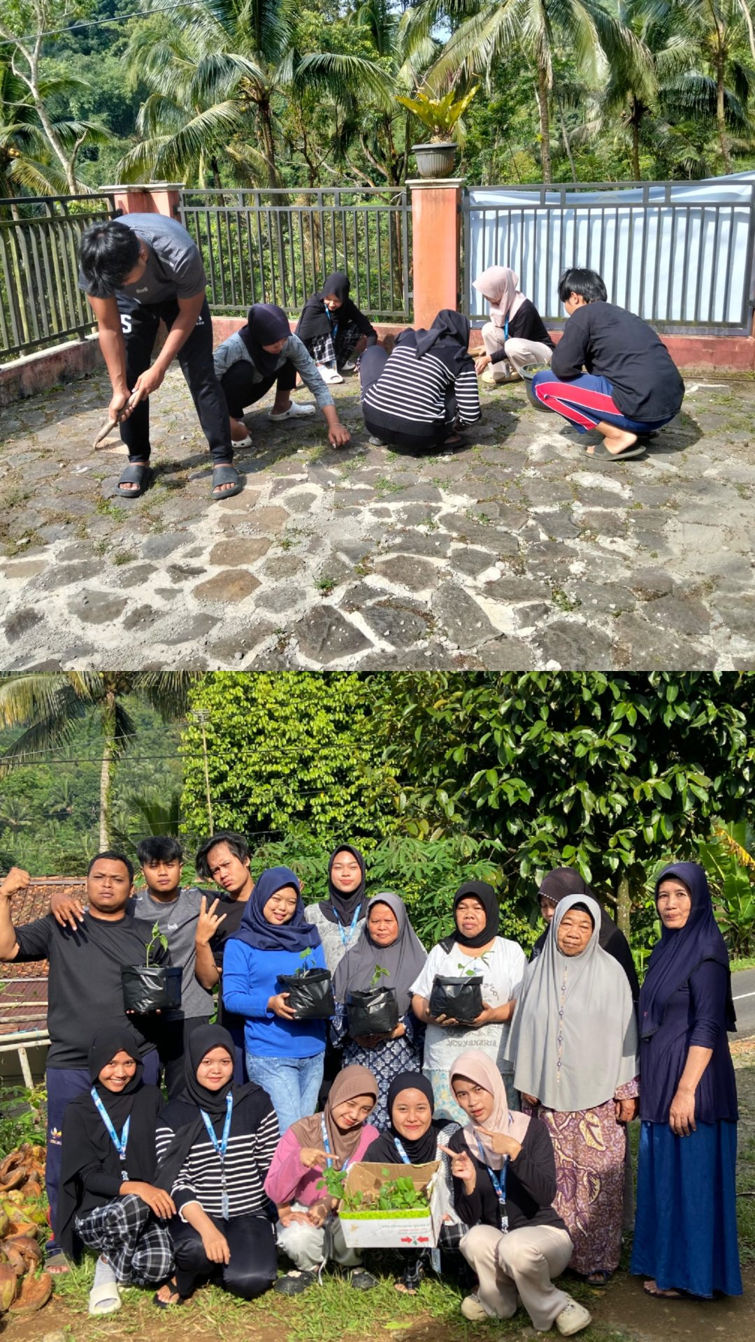 Intensifikasi Pekarangan bersama Kelompok Wanita Tani dan Kerja Bakti