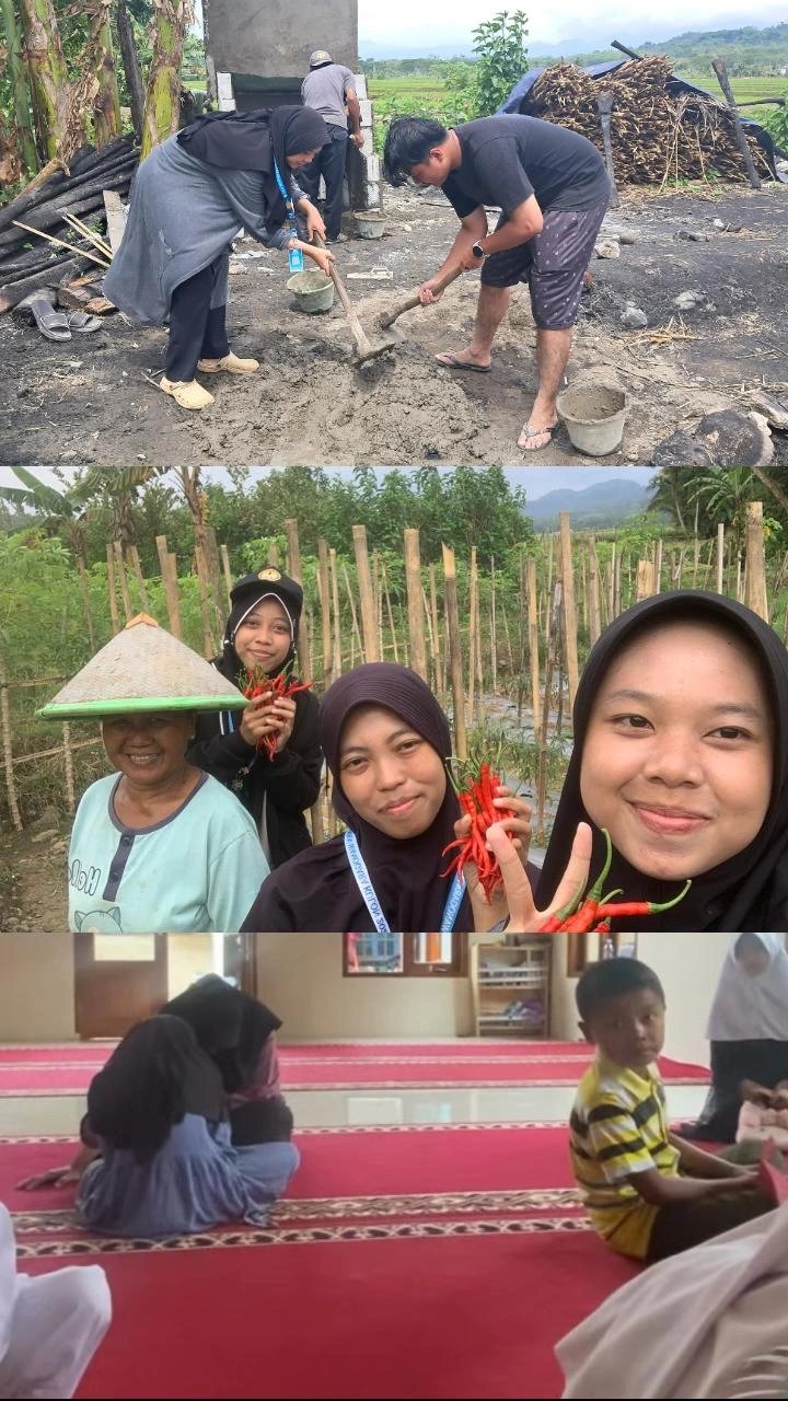 Pembuatan Insinerator, Panen Cabe, dan Mengajar TPQ