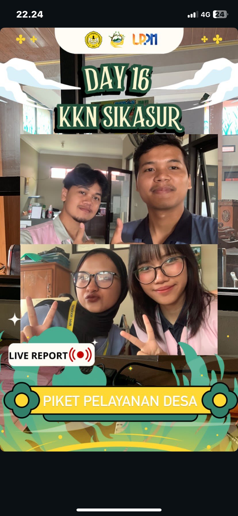 Piket harian Pelayanan Desa