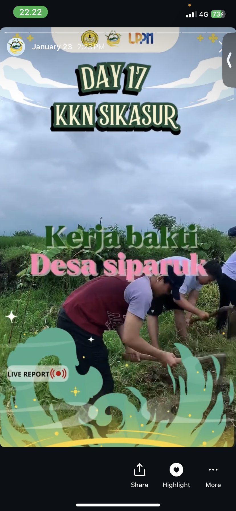 DAY 17, KERJA BAKTI DI LINGKUNGAN DESA SIPARUK
