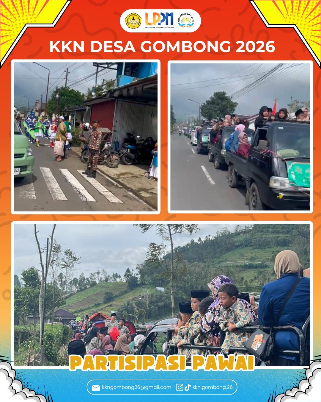 KKN DAY-19 Partisipasi Pawai dan Bakti Sosial Bencana Alam