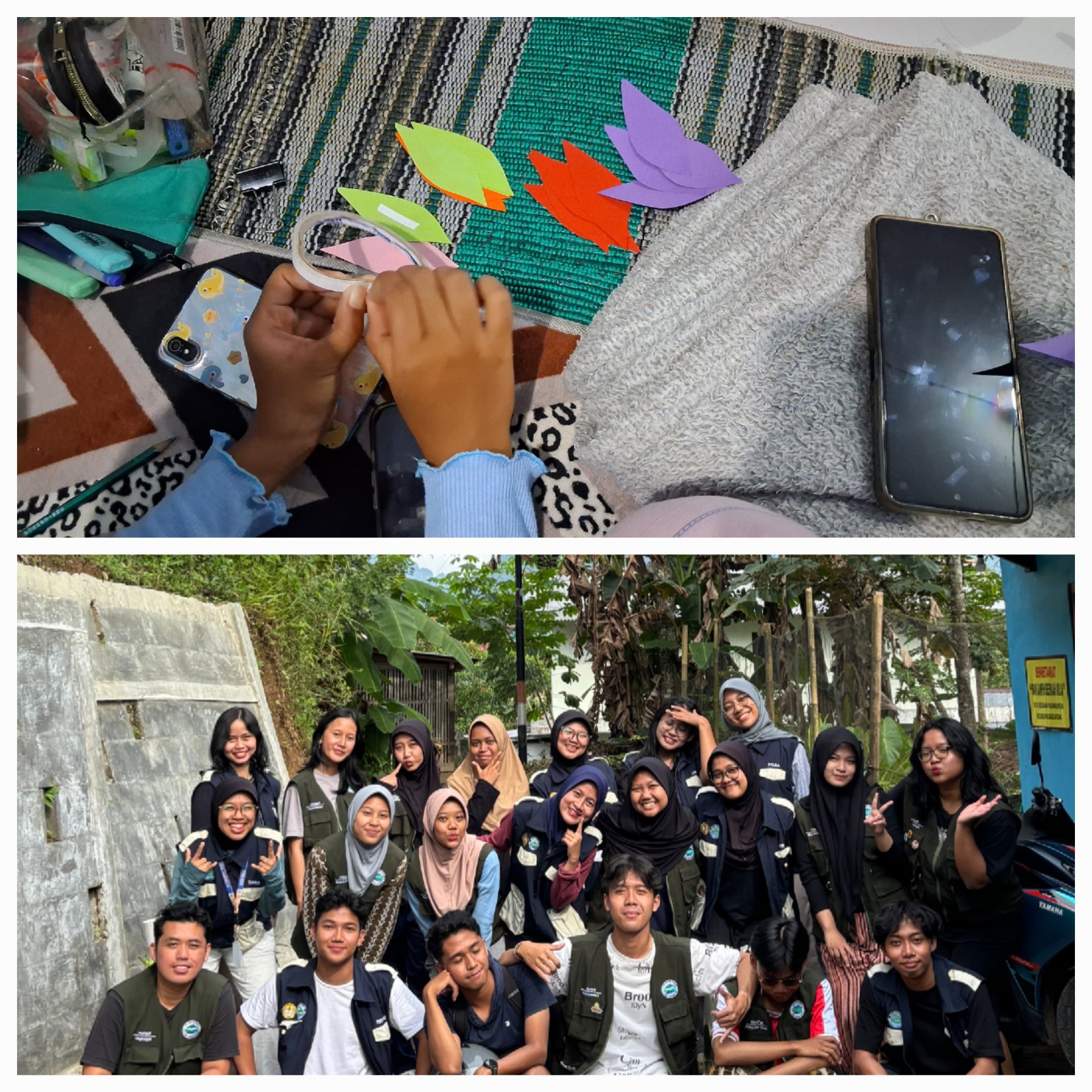 Persiapan untuk program kerja bidang pendidikan dan kunjungan dari KKN Desa Trimulyo