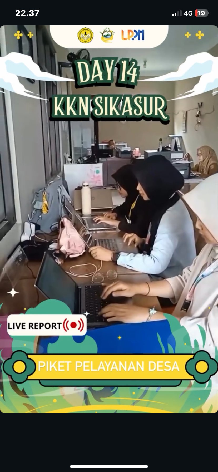 Piket harian Pelayanan desa