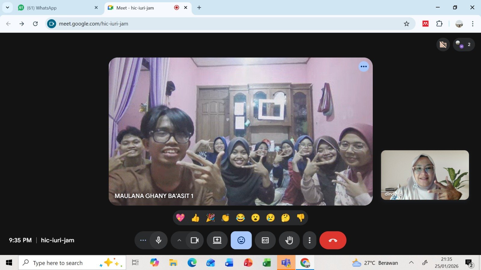 Monitoring Kedua Bersama DPL (Minggu, 25 Januari 2026)