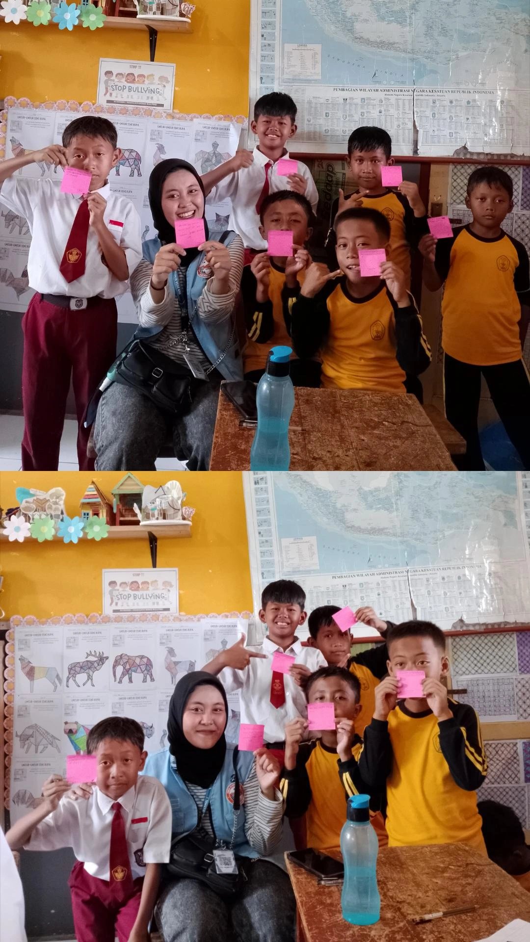 kkn mengajar bencana dan cuaca sd 1 windujaya