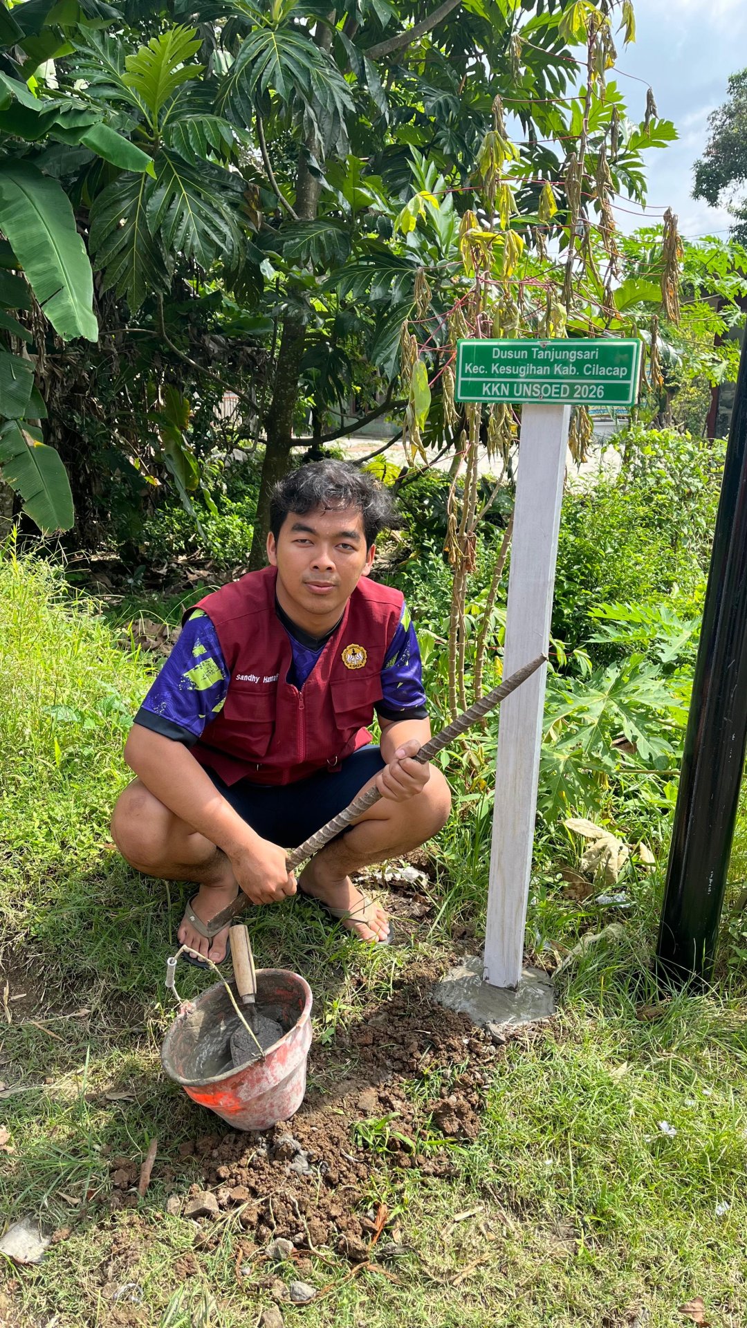 Pemasangan Plang Dusun