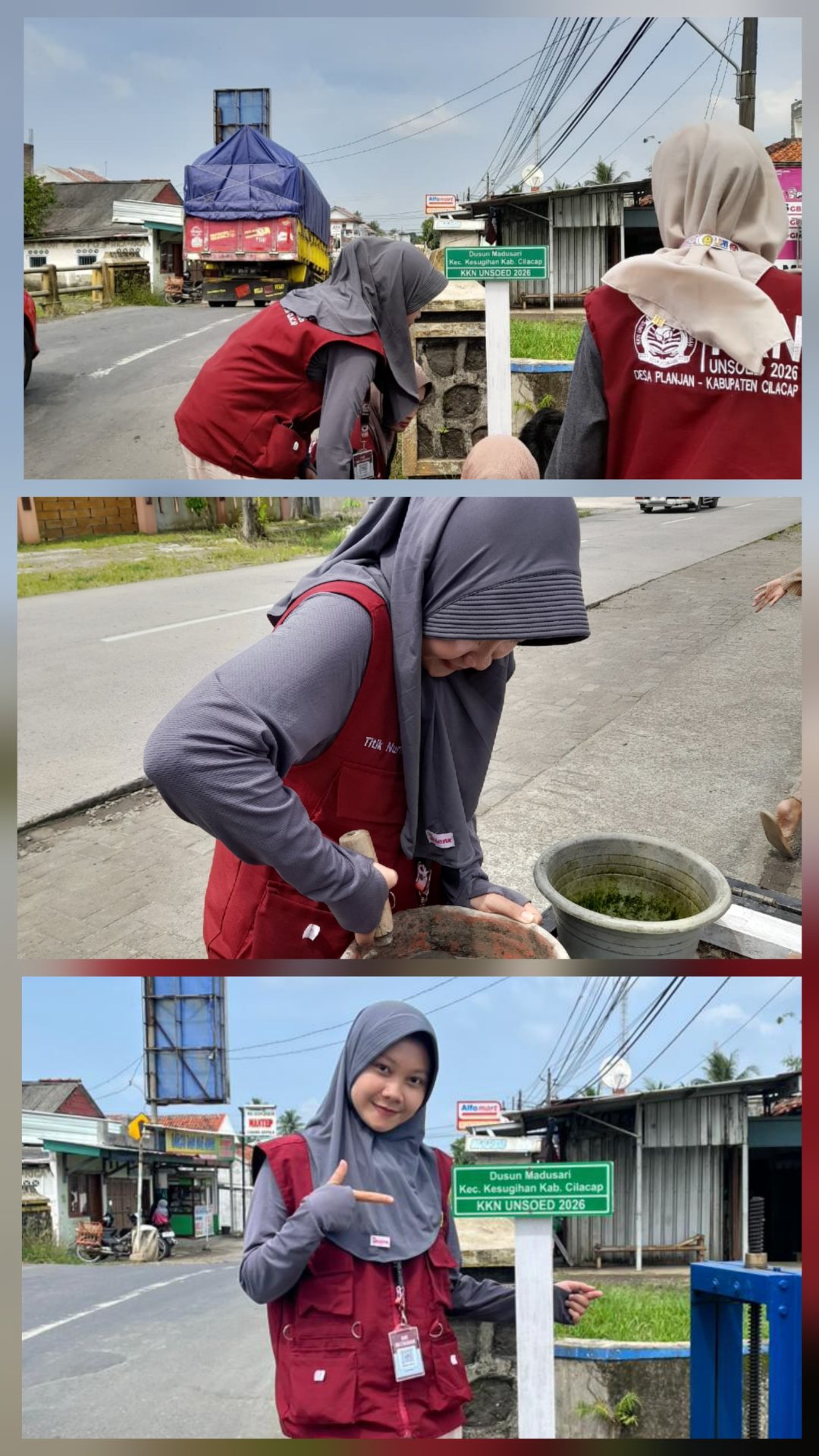 Pemasangan Plang Dusun