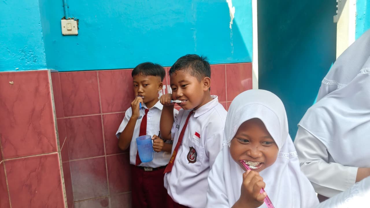 Kegiatan Sosialisasi PHBS di SDN 1 Losari