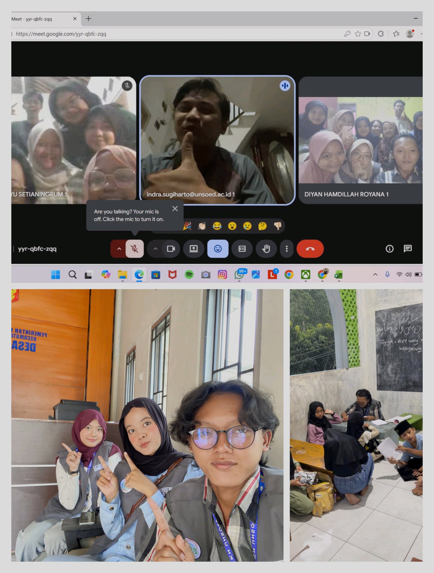 Piket Desa, Mengajar Ngaji, dan Meeting Online DPL