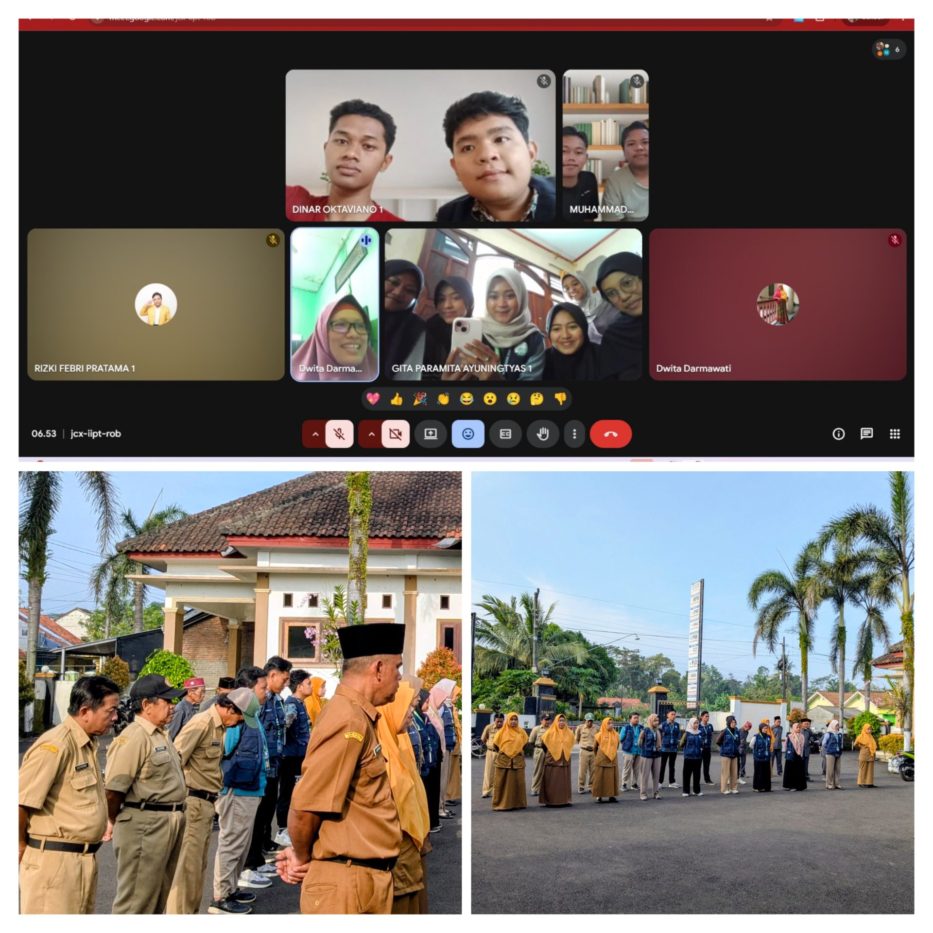 Hari ke-20 Monitoring dengan DPL, Apel pagi di balaidesa