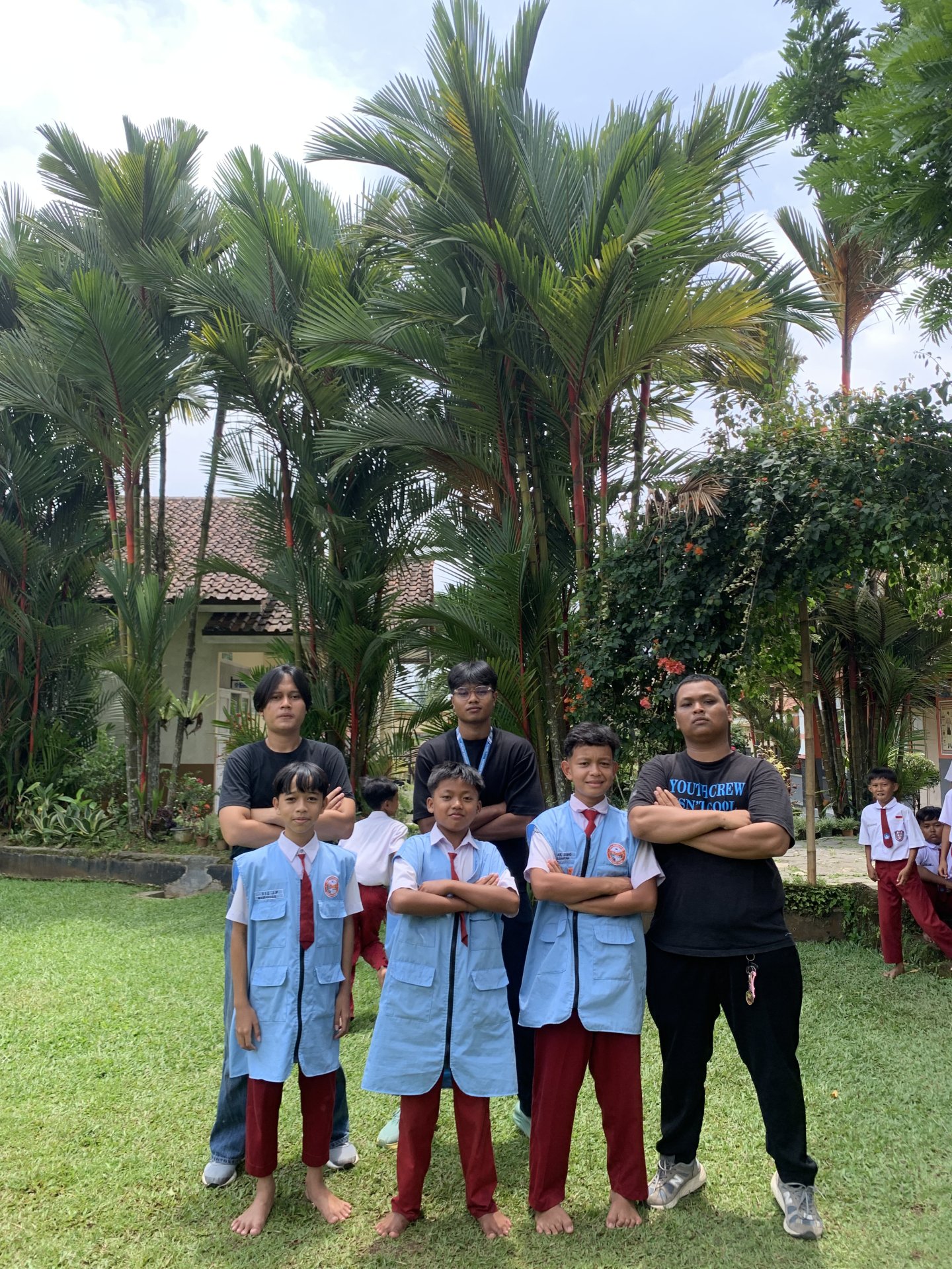 Mengajar tentang kebencanaan di SD Negeri 1 Windujaya