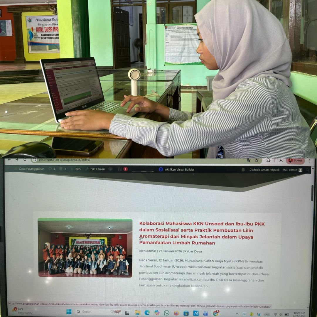 Kegiatan Hari Ke-21 | Aktivasi Media Sosial & Website Desa