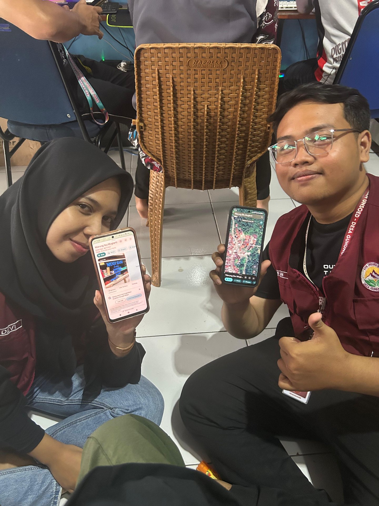 Pembuatan pin lokasi UMKM Ibu Mugiarti