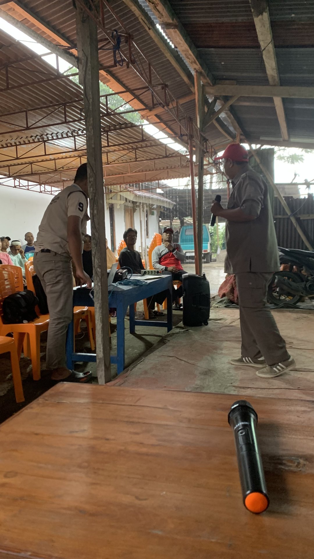 Menjadi MC di Sosialisasi Pengendalian Hama Wereng