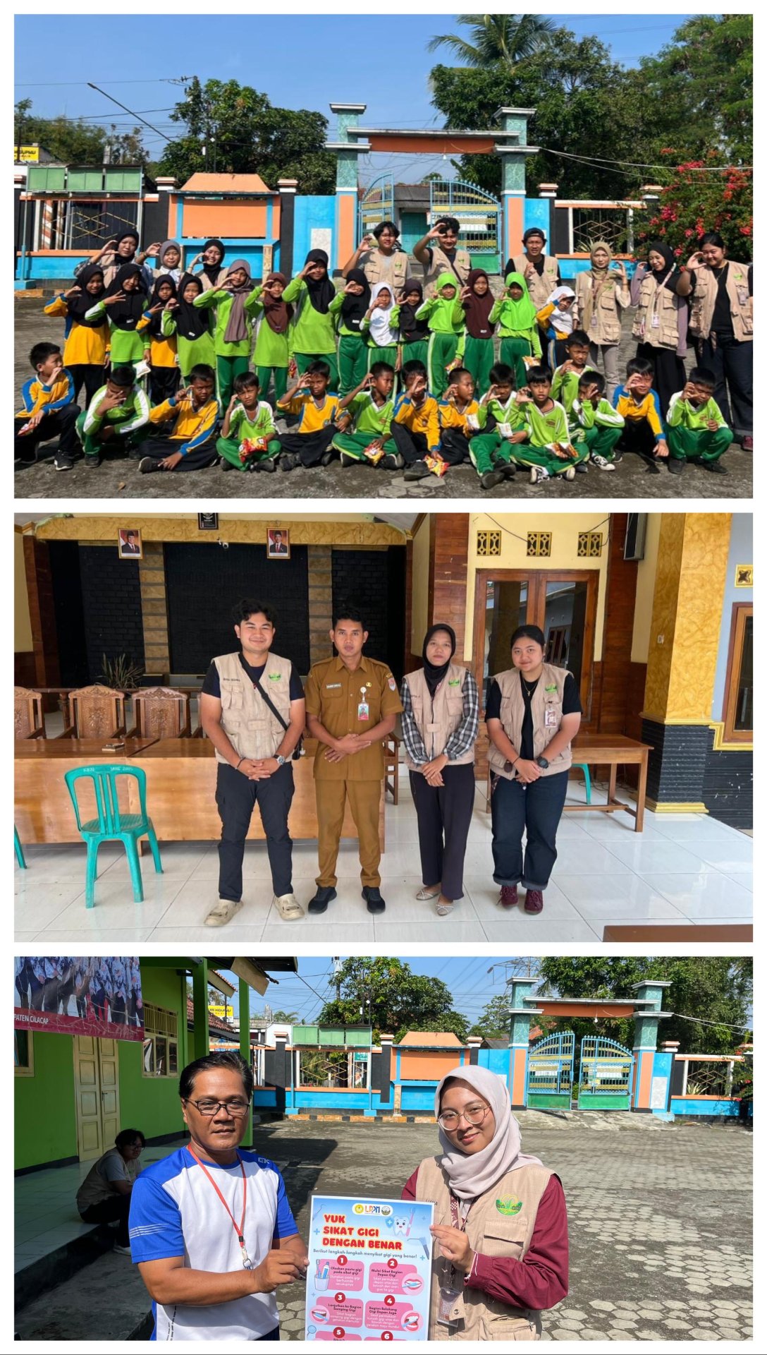 Day 21 olahraga tradisional di SDN 2 Ciwuni,Pemberian Poster PHBS ,serta piket Balaidesa