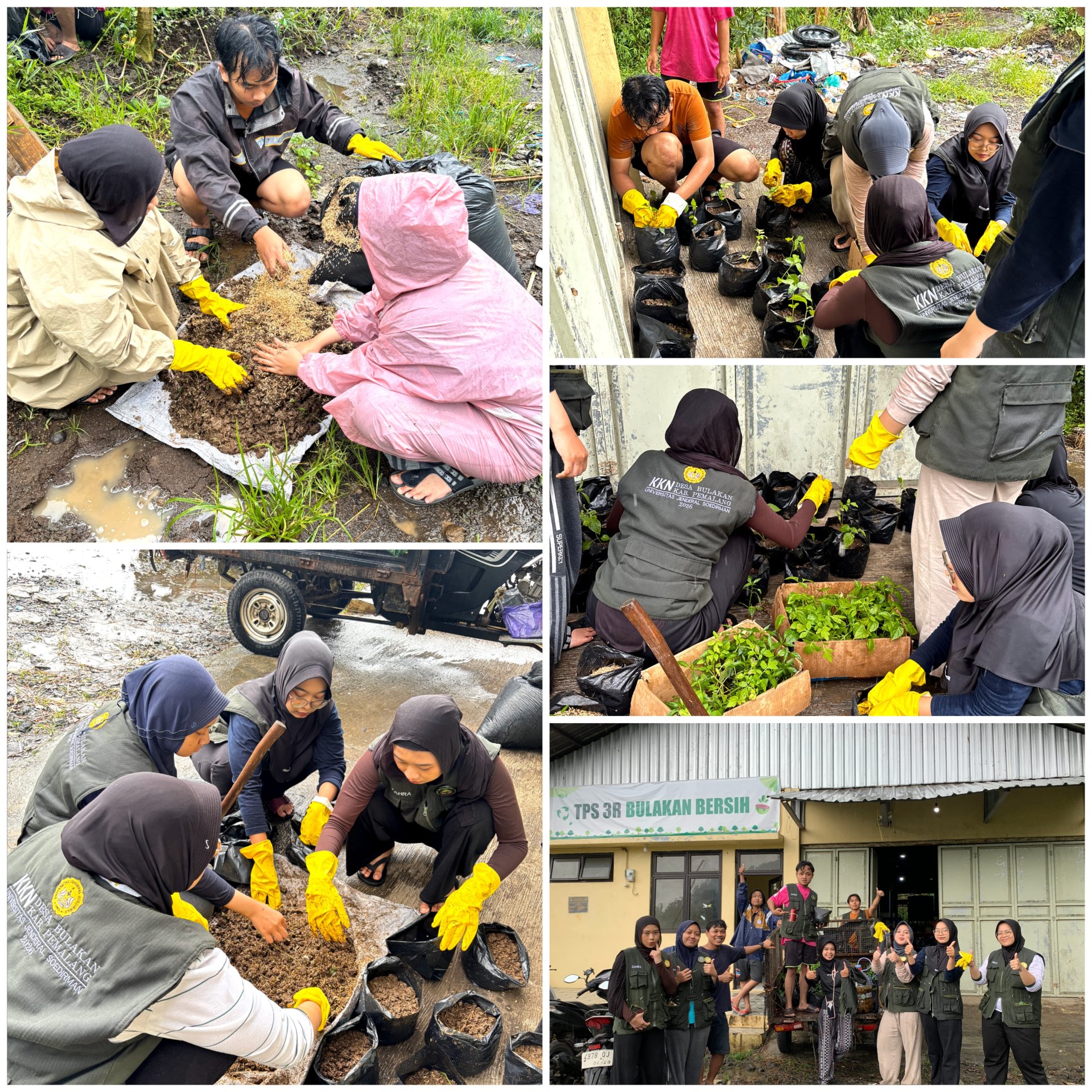 Mahasiswa KKN Hijaukan Desa Bulakan Lewat Demplot Budidaya Tanaman Sayur