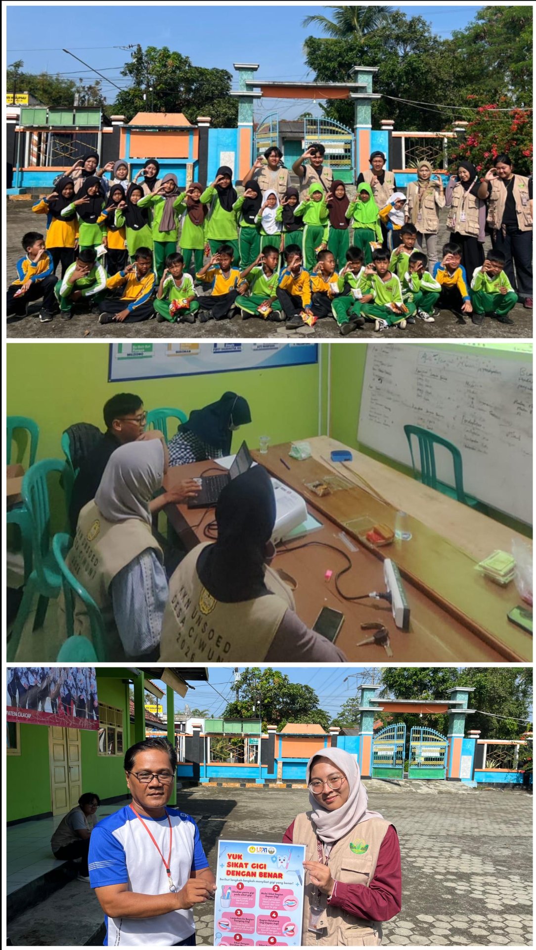 Day 21 : Olahraga Tradisional di SDN 2 Ciwuni, Pemberian Poster PHBS, Penyebaran Undangan Perlombaan Tenis Meja, dan Pendampingan BUMDes