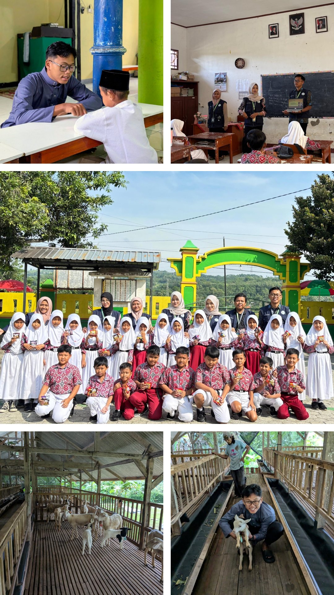 Hari ke-21 Sosialisasi PHBS, Pendampingan TPQ, Kunjungan ke Peternakan Domba