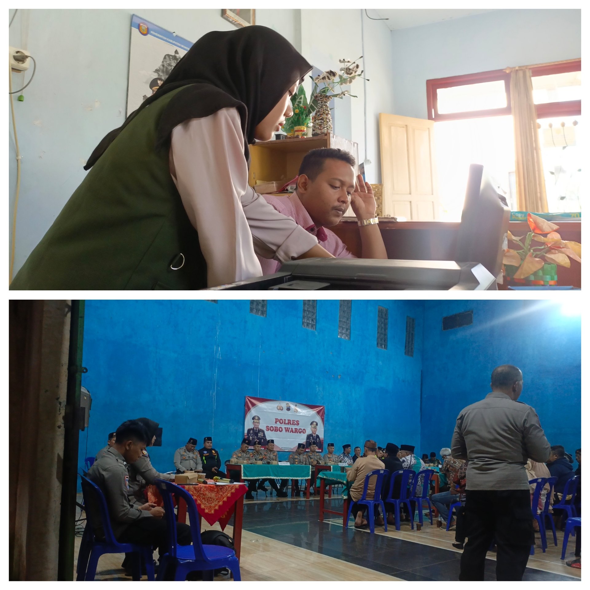 Piket Kelurahan dan Partisipasi Rapat Kamtibmas Bersama Polres Wonosobo - Selasa, 27 Januari 2026