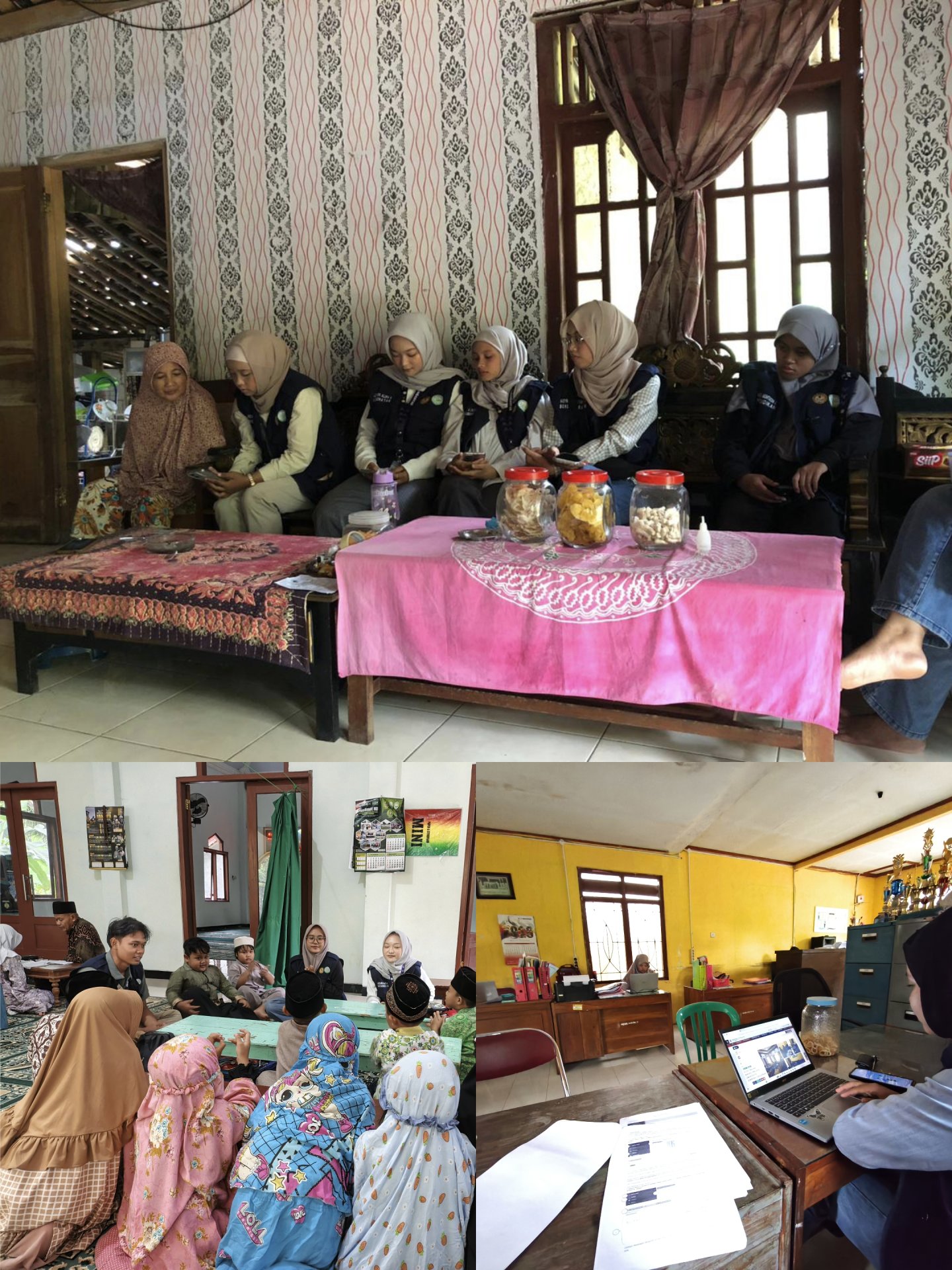 Piket Kantor Desa, Pembuatan Qris UMKM, dan Belajar Bersama di TPQ