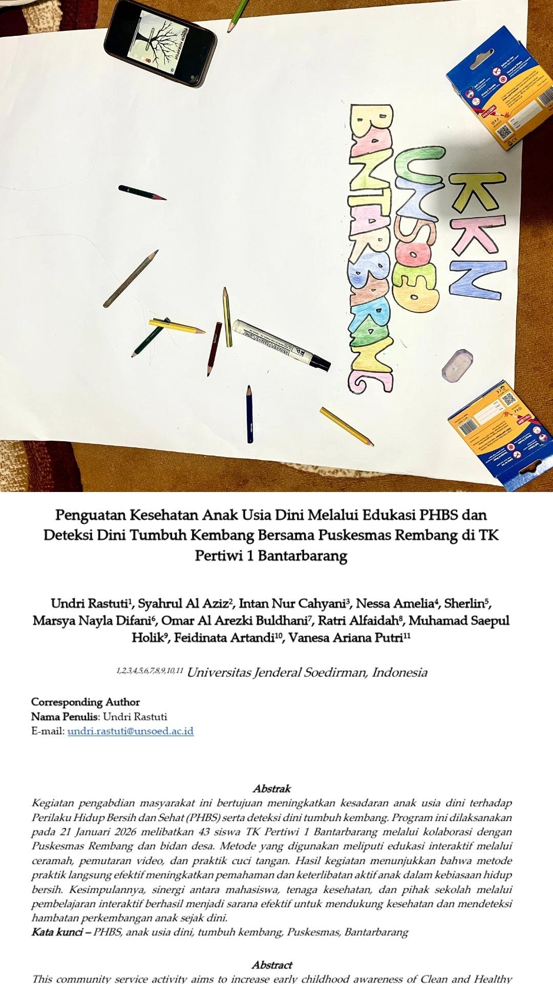 Pembuatan Artikel & Persiapan acara calling untuk di SD