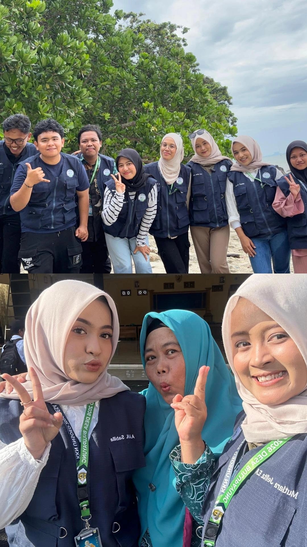 Apel pagi di balai desa dan mengunjungi pantai nusakambangan