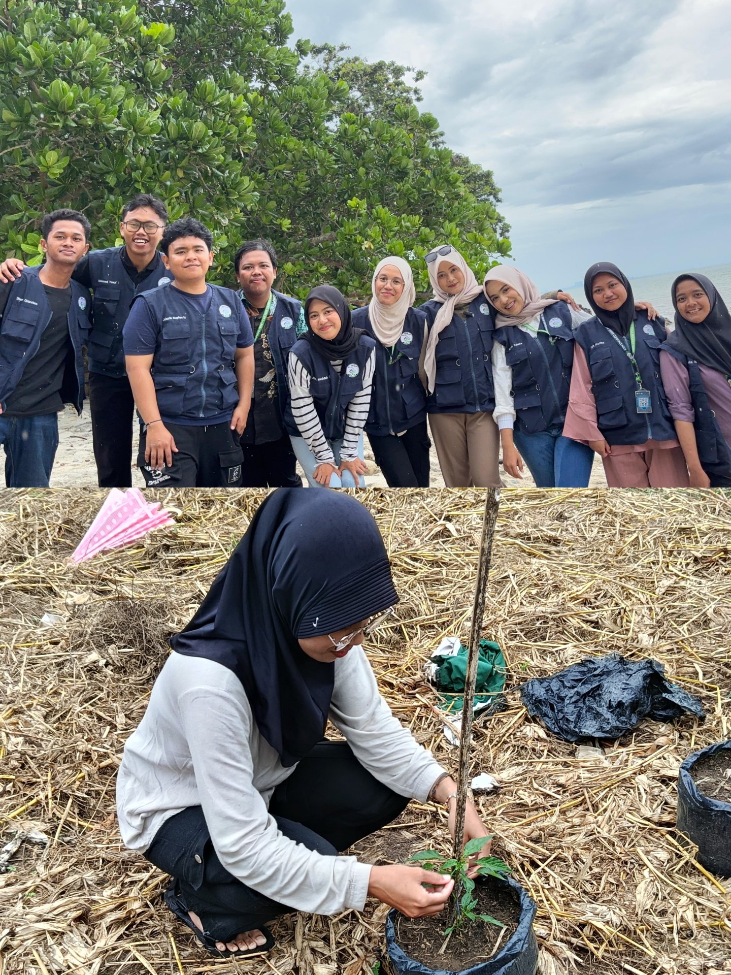 Bonding Bersama Tim KKN dan Monitoring Demplot