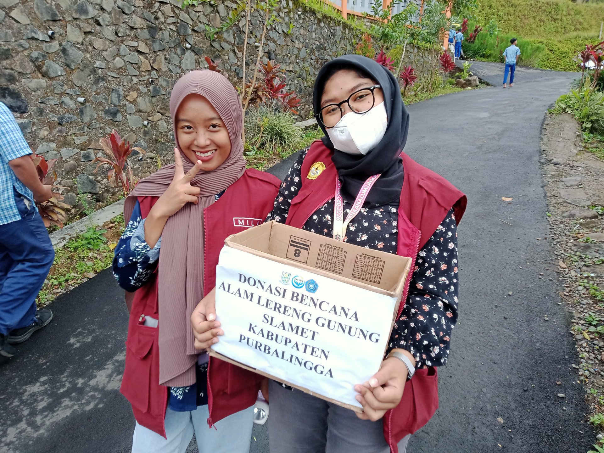 Penanggulangan donasi untuk korban bencana gunung Slamet