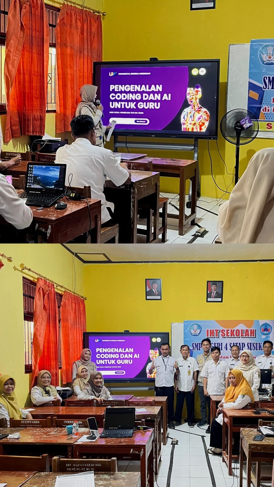KKN Desa Gumelem Kulon Melaksanakan Sosialisasi Coding dan Kecerdasan Buatan bagi Guru SMP Negeri 4 Satu Atap Susukan dan SD Negeri 5 Gumelem Kulon